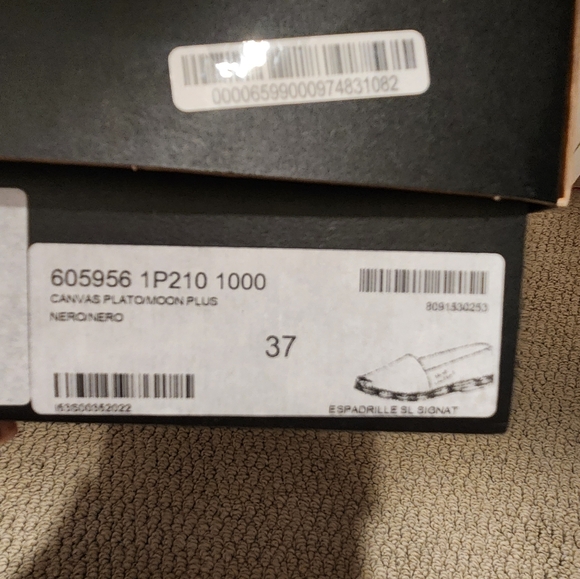 Saint Laurent embroidered espadrilles in canvas - Picture 6 of 8